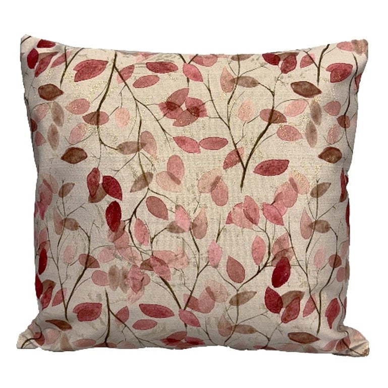ALMOFADA ROMA FLORES ROSA 45X45CM