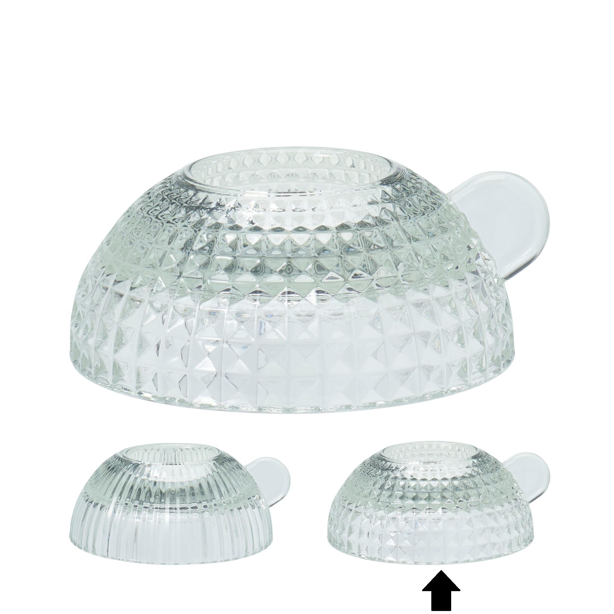 CASTIÇAL VIDRO 10,5X4Cm