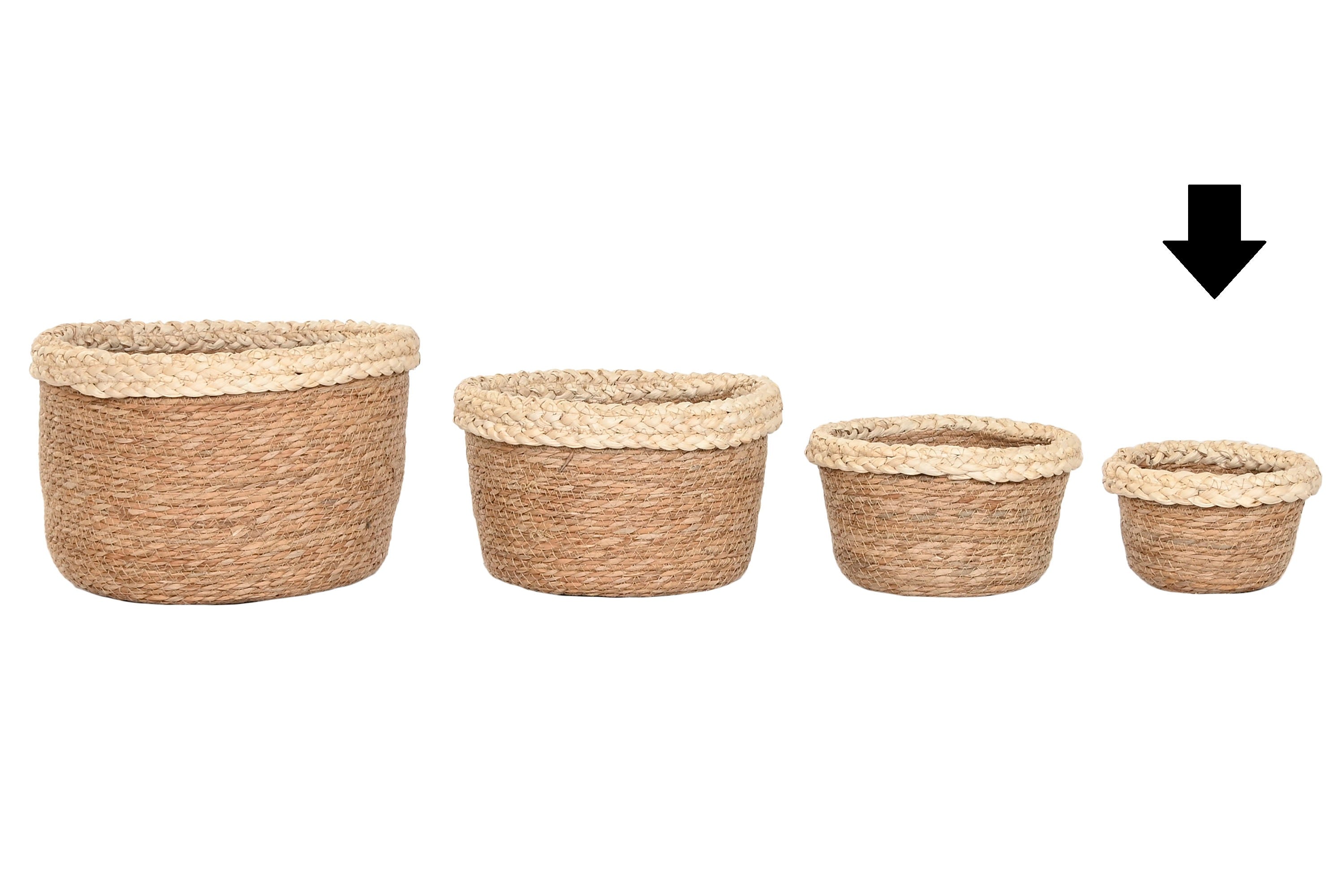 CESTO FIBRA NATURAL 19X11Cm