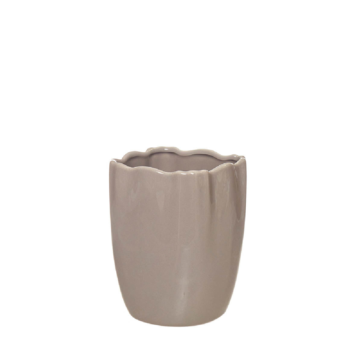 POTE UTENSÍLIOS BEGE 10X10X14CM