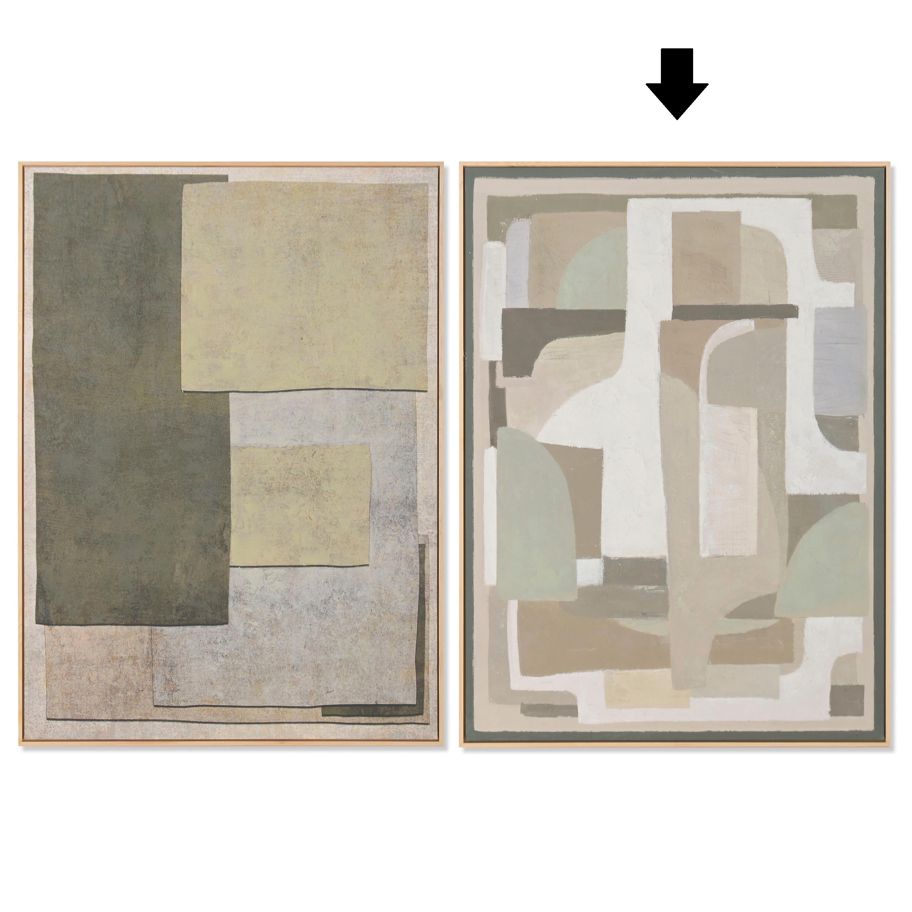 QUADRO ABSTRATO VERDE 103X143Cm