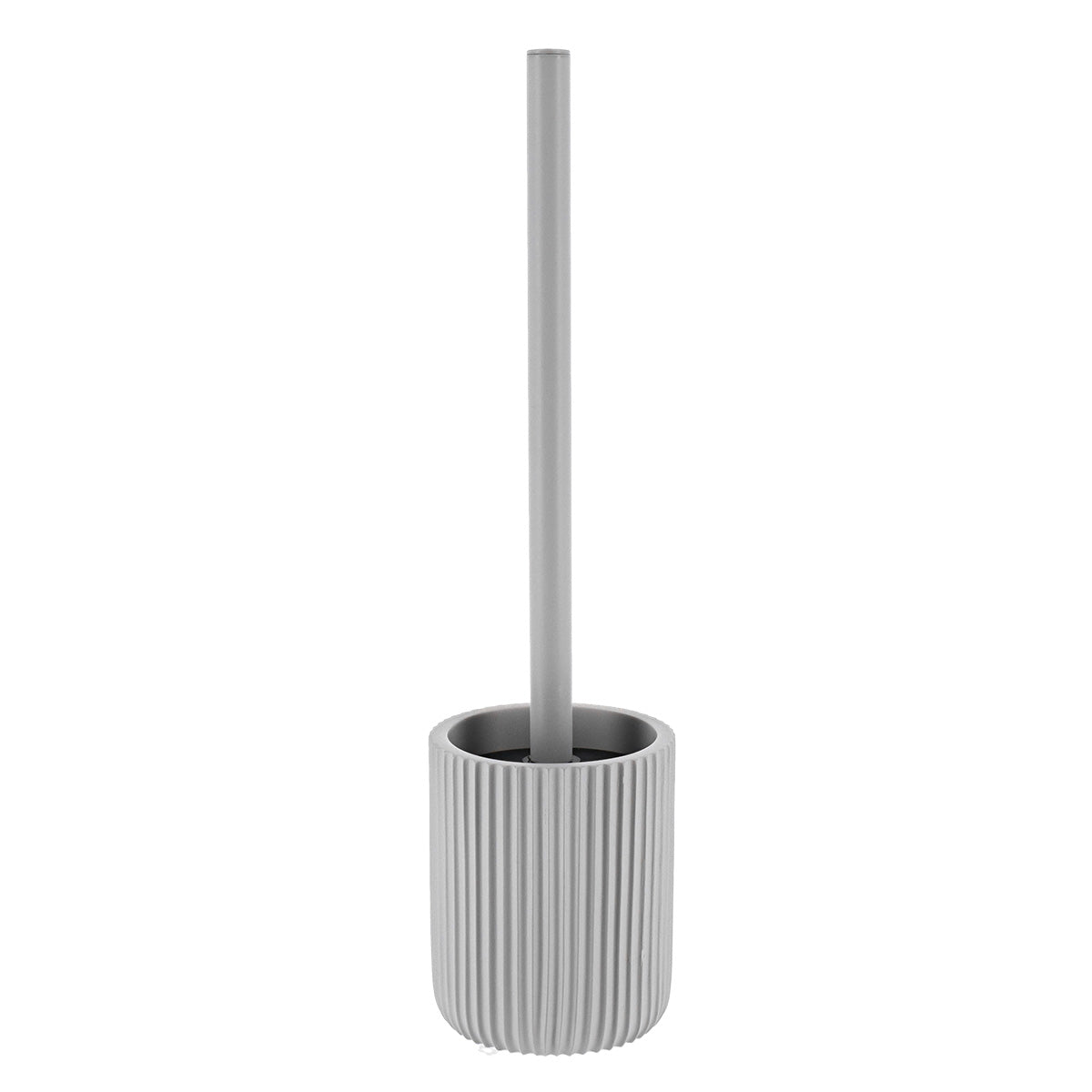 ESCOVA SANITÁRIA CANELADA CINZA CLARO 9X37CM