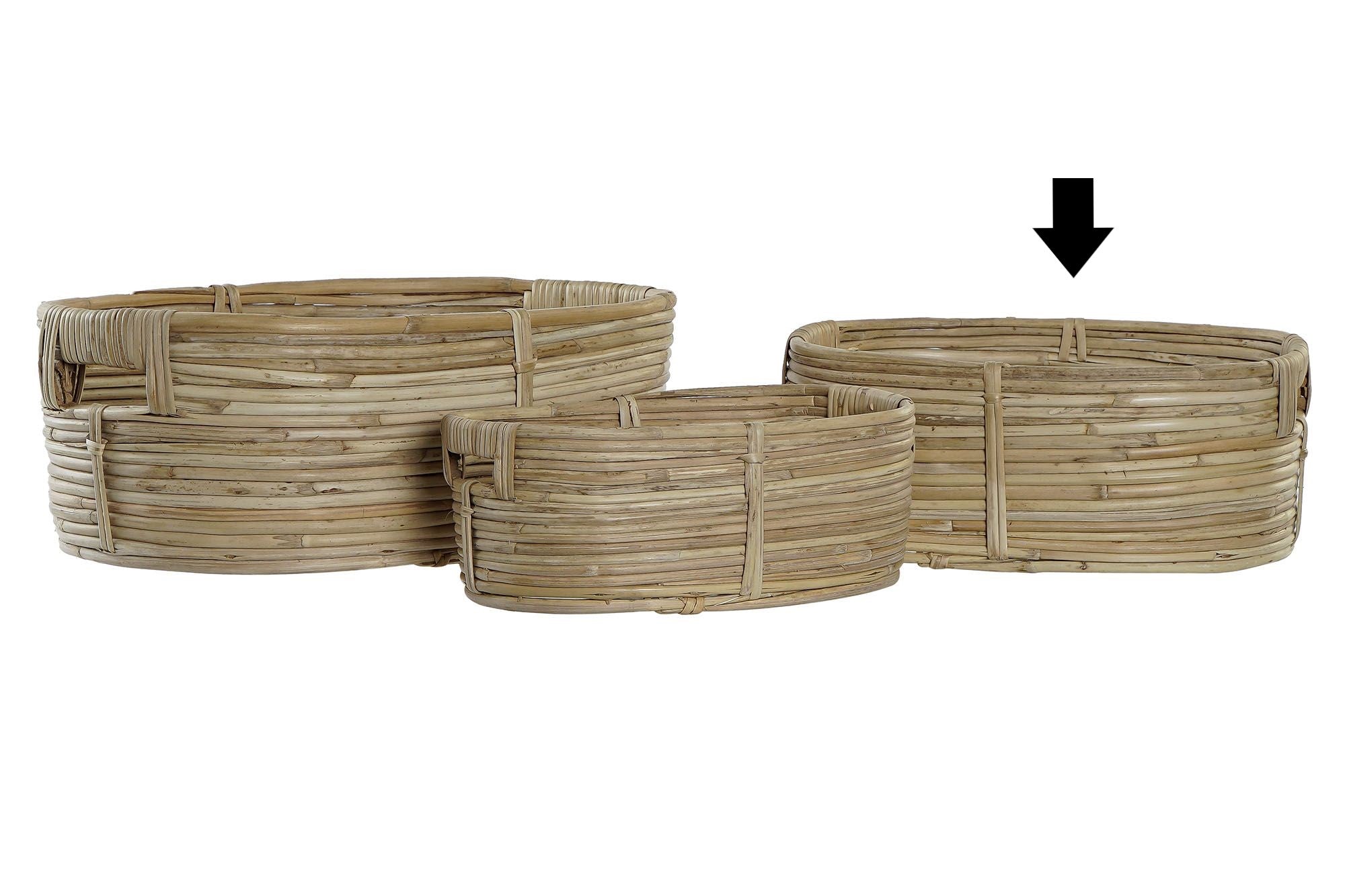 CESTA RATTAN 30X23X12CM