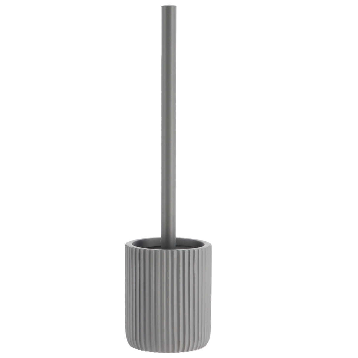 ESCOVA SANITÁRIA CANELADA CINZA 9X37CM