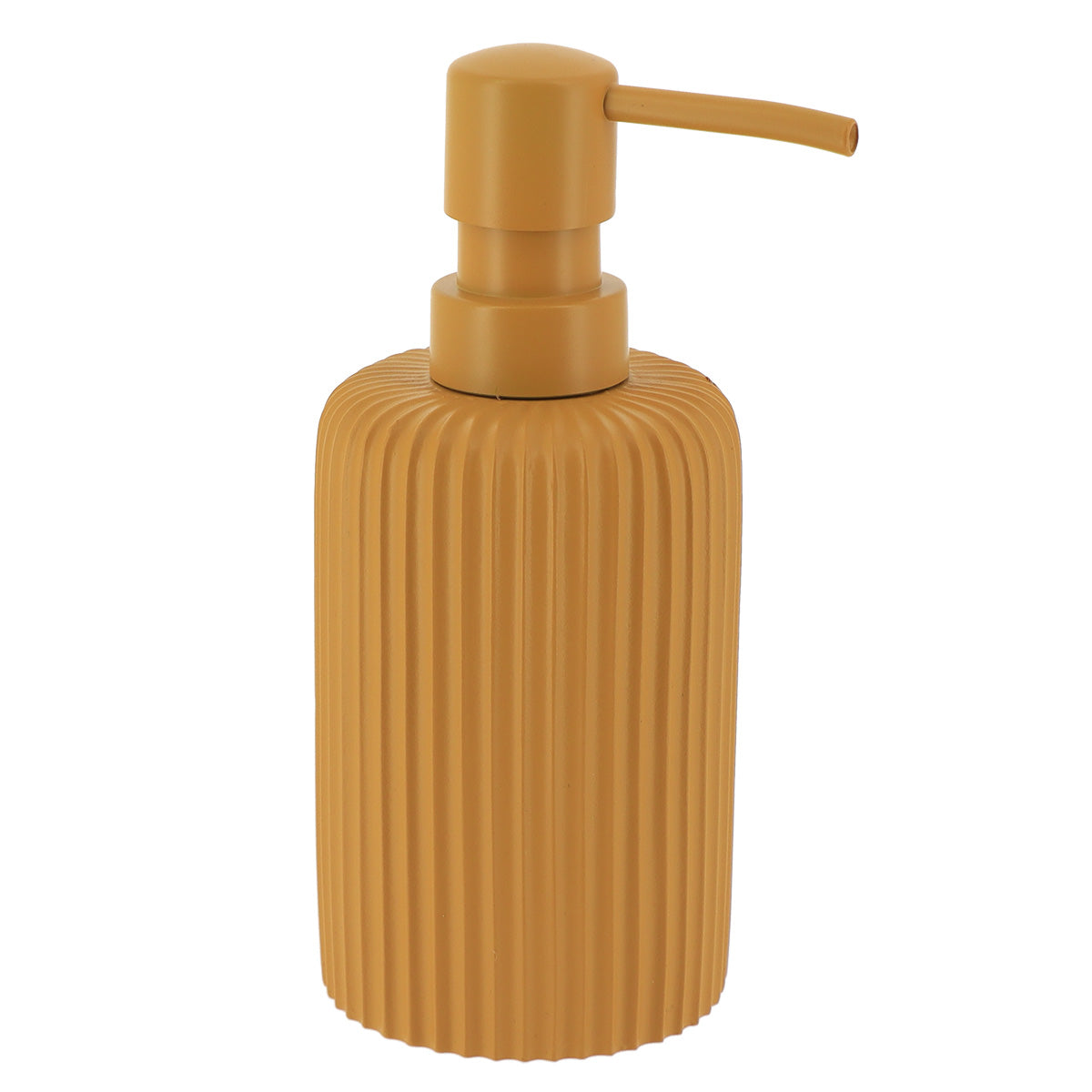 DISPENSADOR CANELADO MOSTARDA 230ML 7X17CM