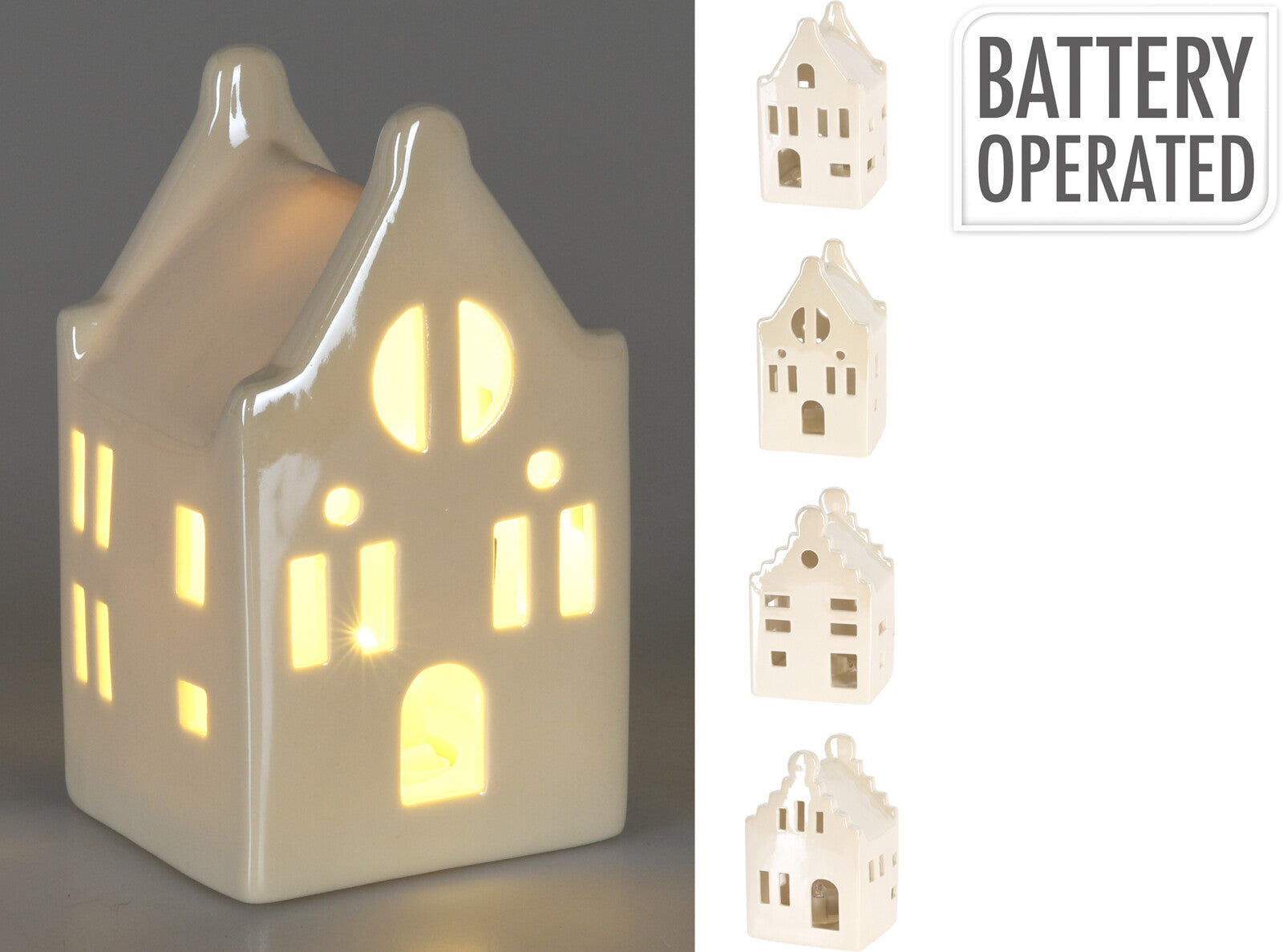 CASA BRANCA C/ LED 10Cm