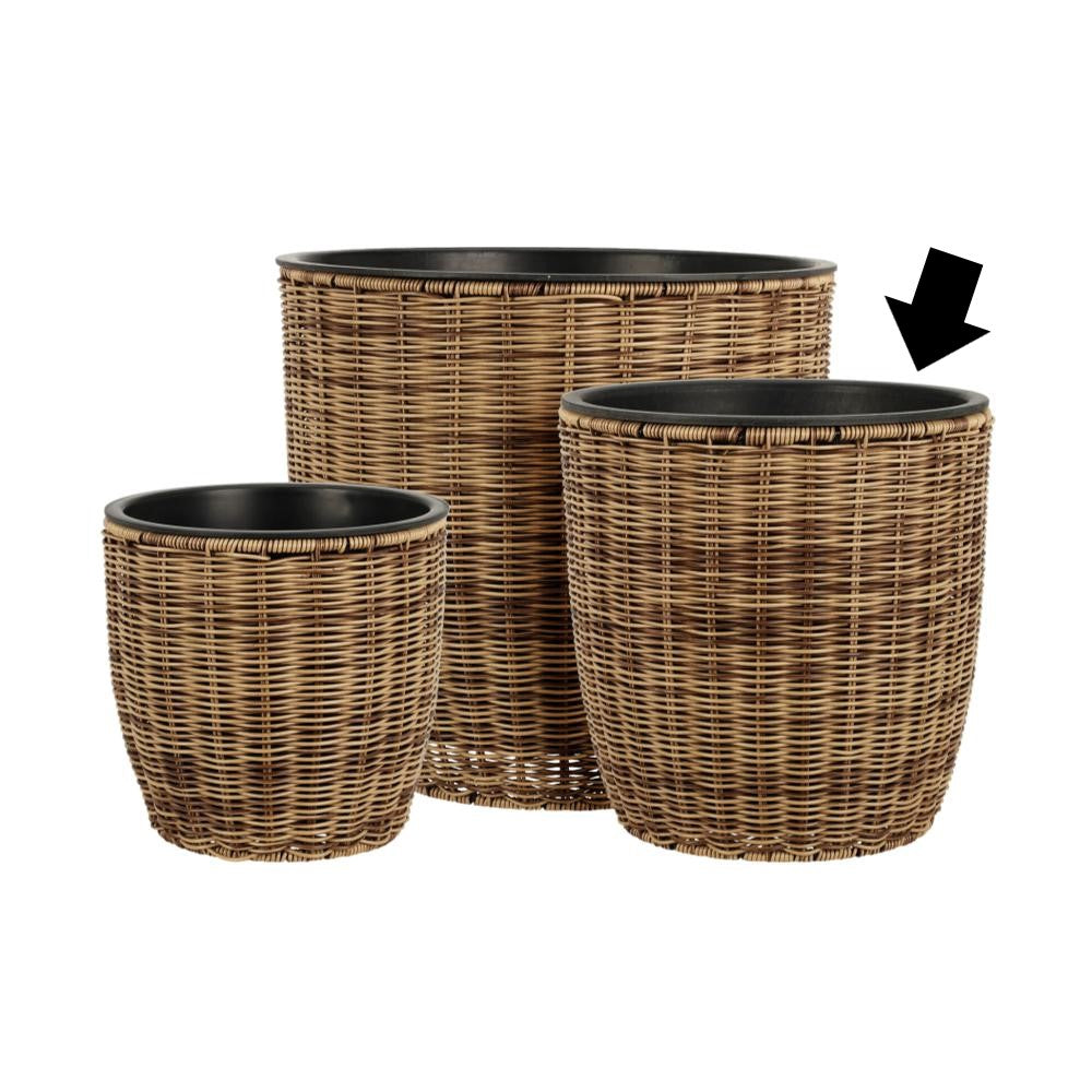 FLOREIRA RATTAN 30X30X30CM