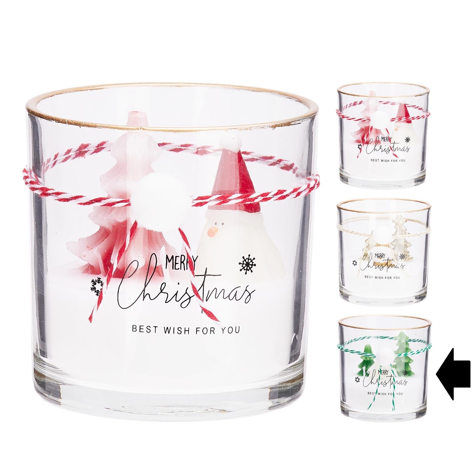 VELA NATAL VERDE 10X10Cm