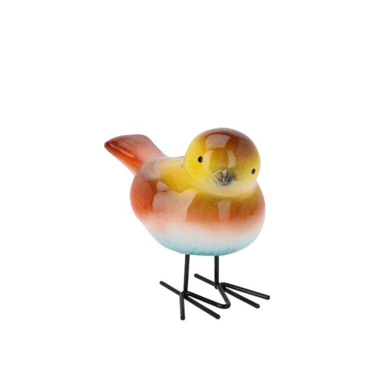 PÁSSARO LARANJA/AMARELO 11CM