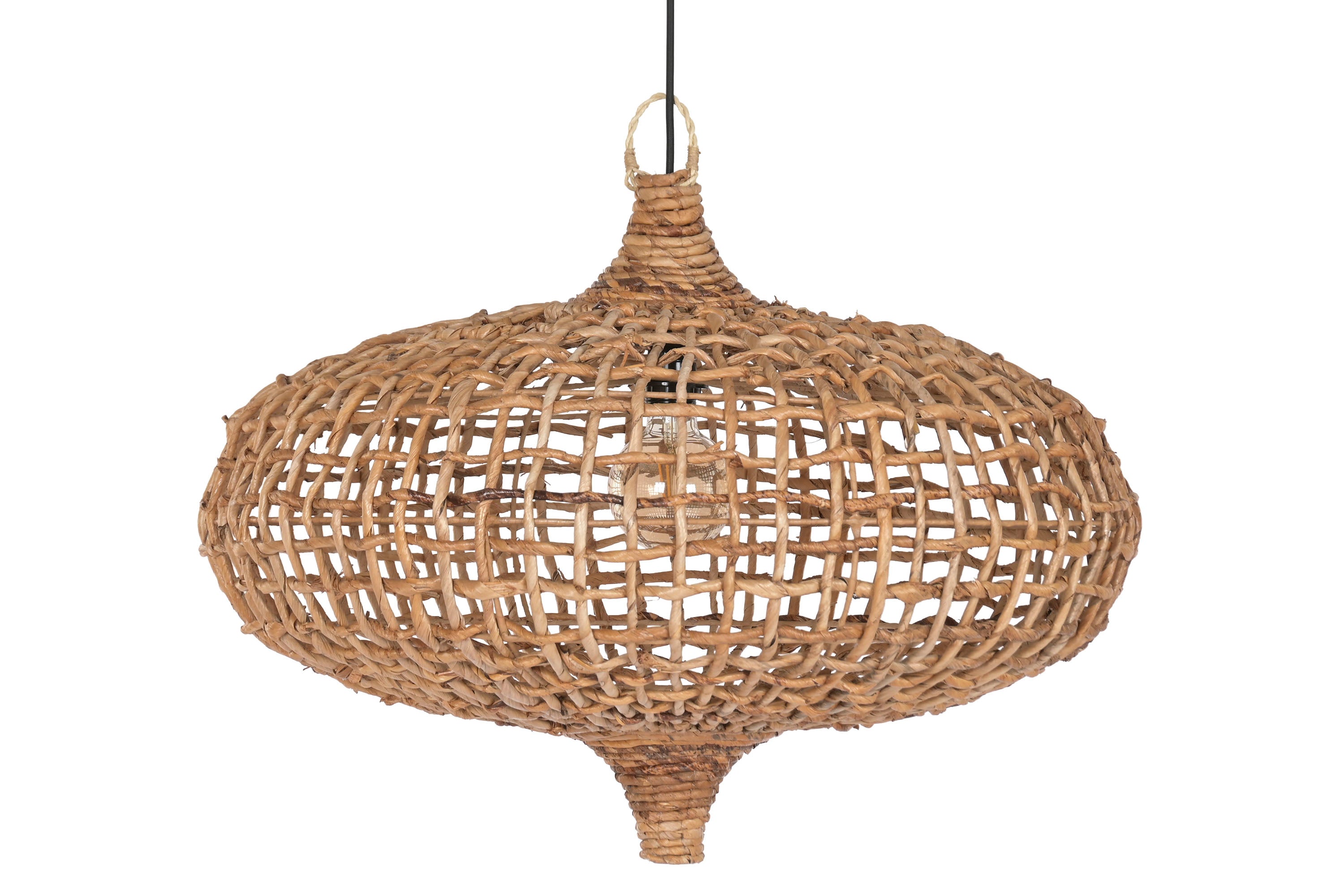 CANDEEIRO FIBRA NATURAL 70X70X50Cm