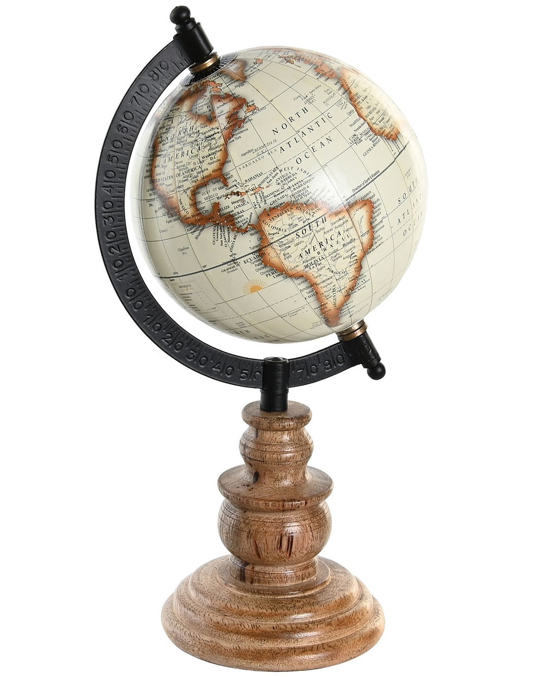 GLOBO BEGE/CASTANHO 14x12x28CM