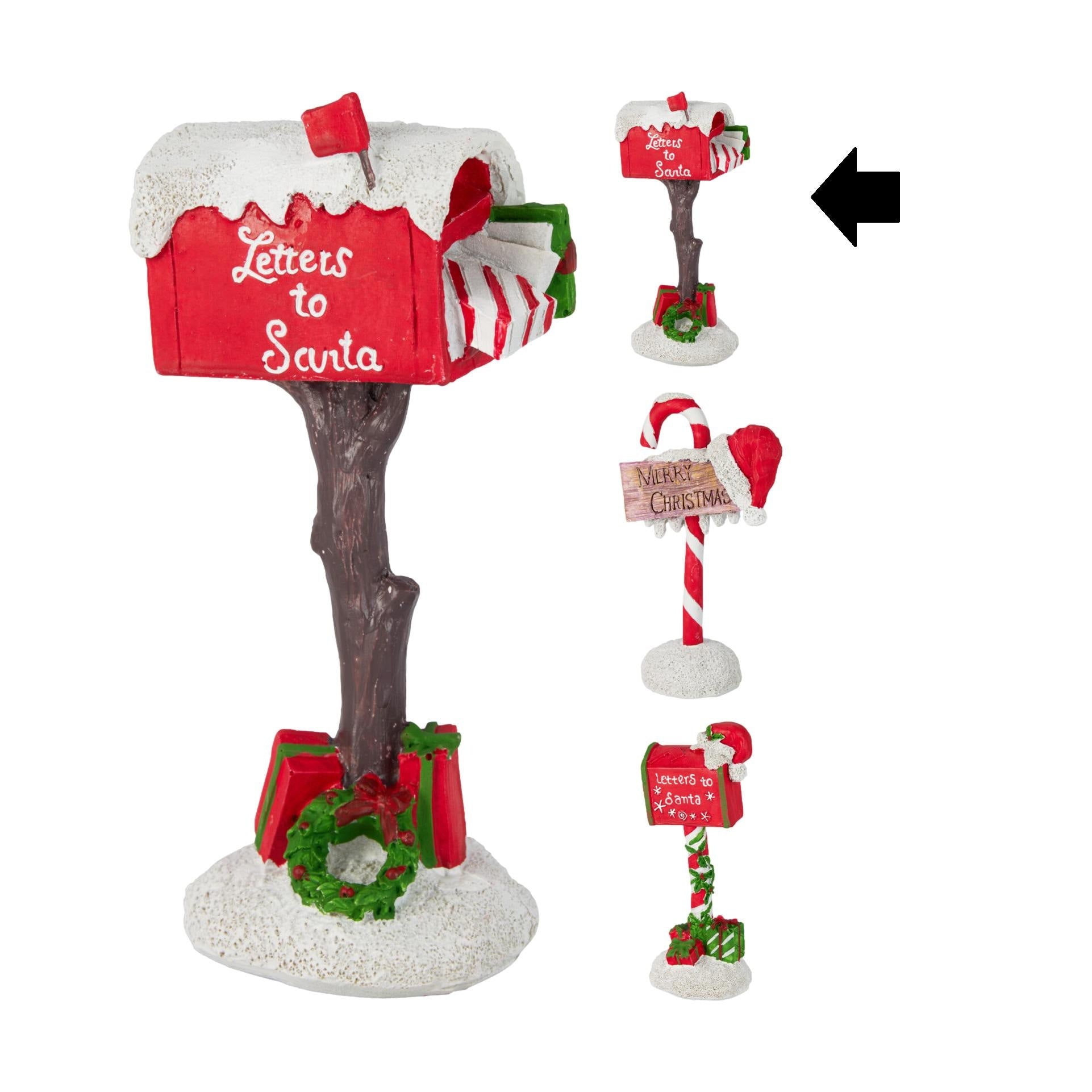 DECOR CORREIO TRONCO/LETTERS TO SANTA 17,5Cm