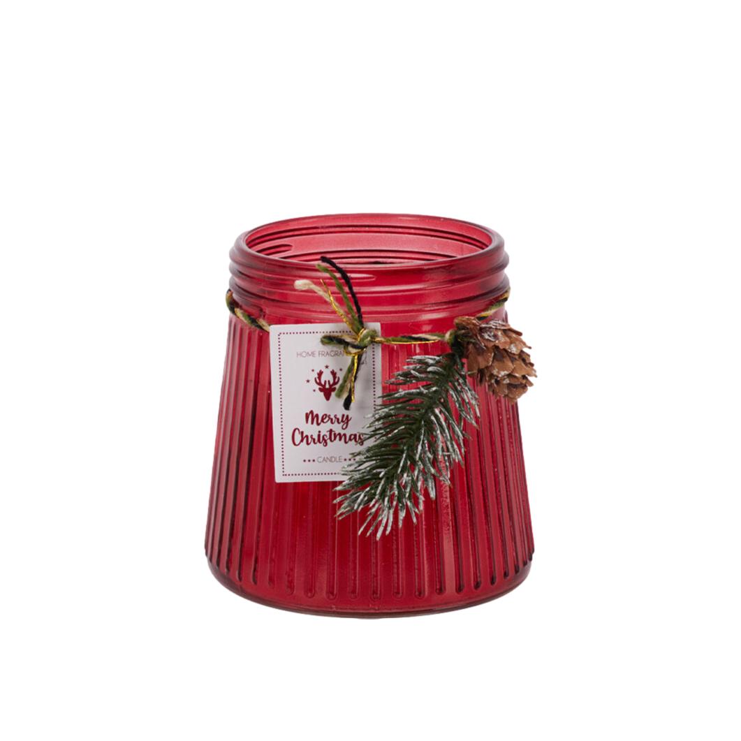 VELA NATAL VERMELHA PERFUMADA 11Cm
