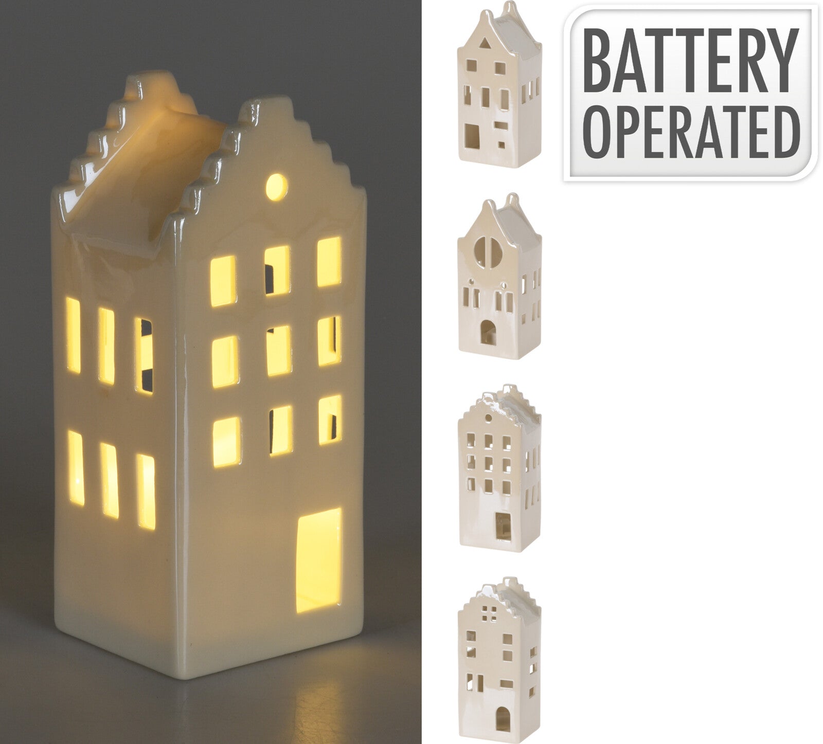 CASA BRANCA C/ LED 15Cm