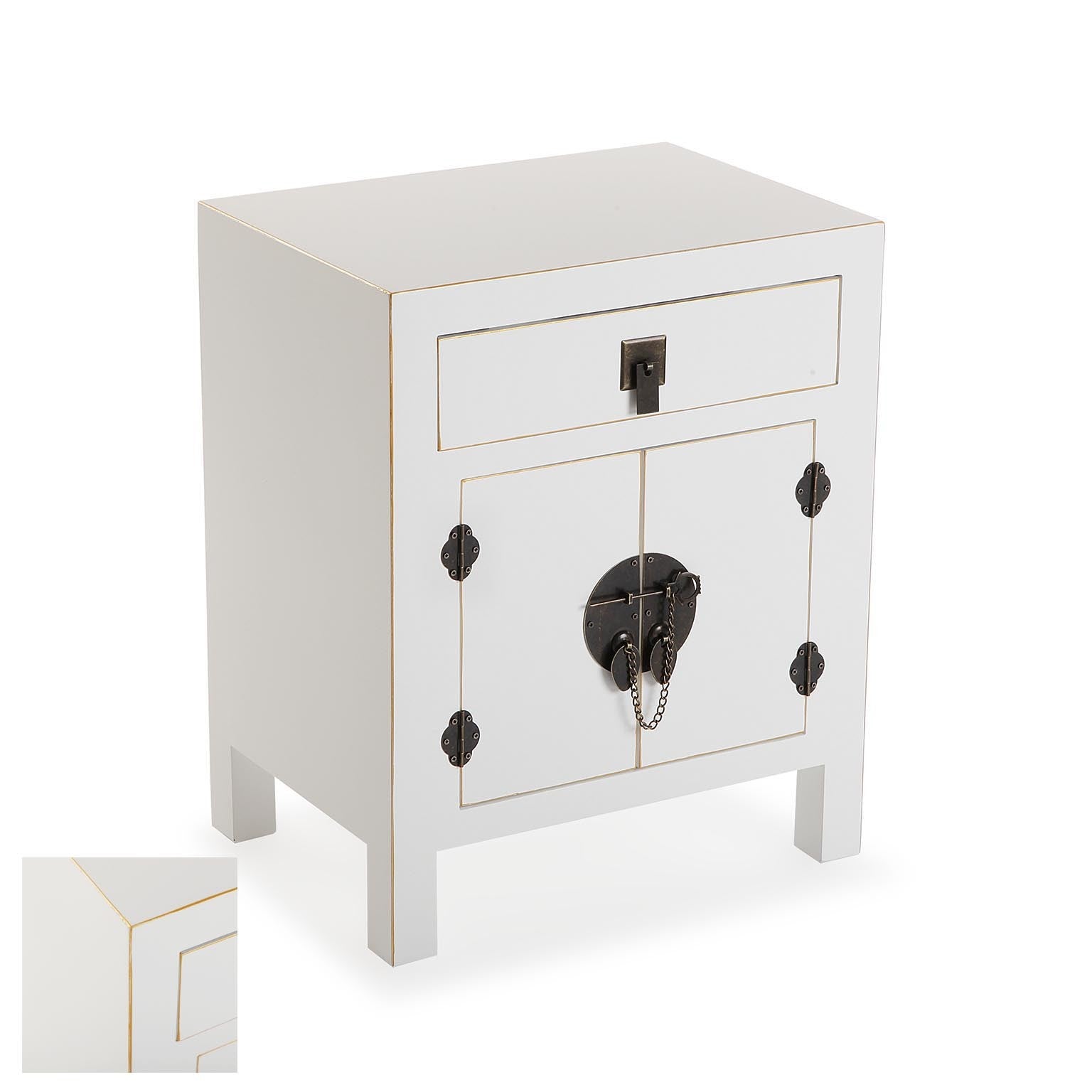MESA CABLE BLANCA 44,4X32X55CM