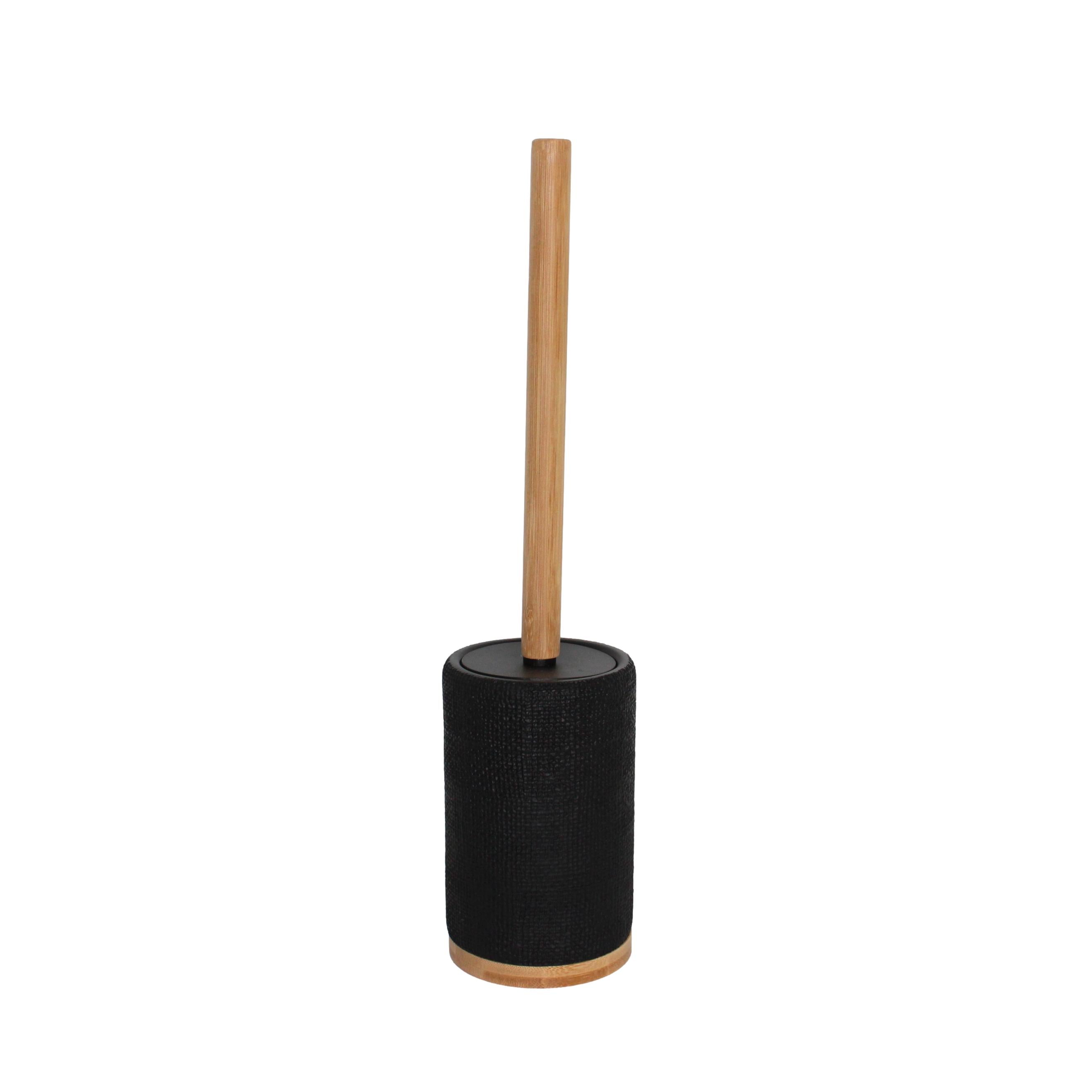 ESCOVA SANITÁRIA EFEITO MALHA/BAMBU PRETO 10X42,5CM