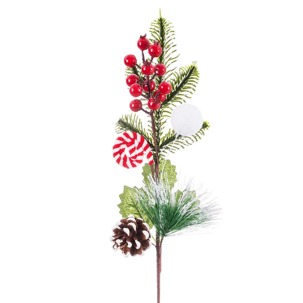 HASTE AZEVINHO C/ PINHA E BENGALA 47Cm