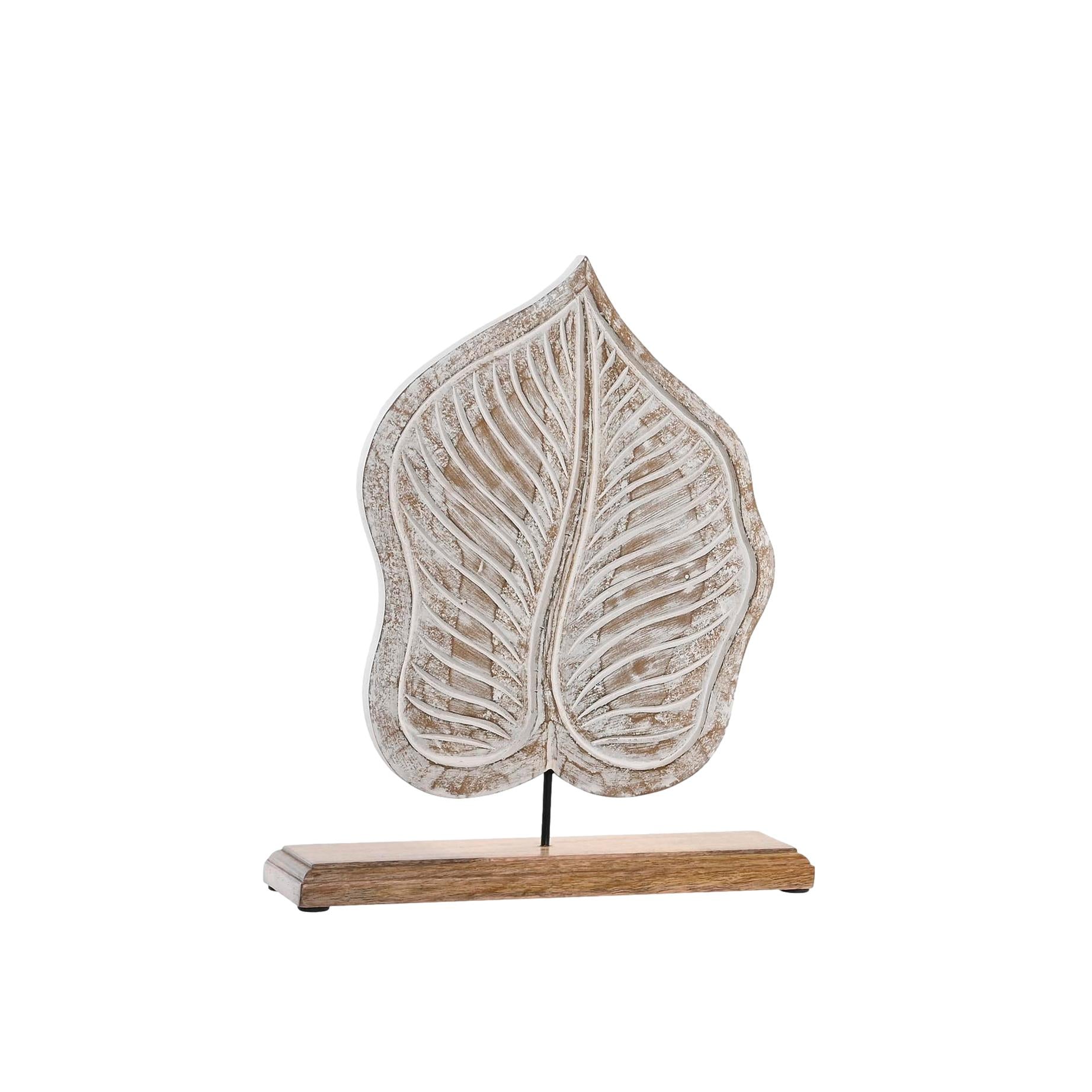 ESTATUETA FOLHA 29X8X36CM