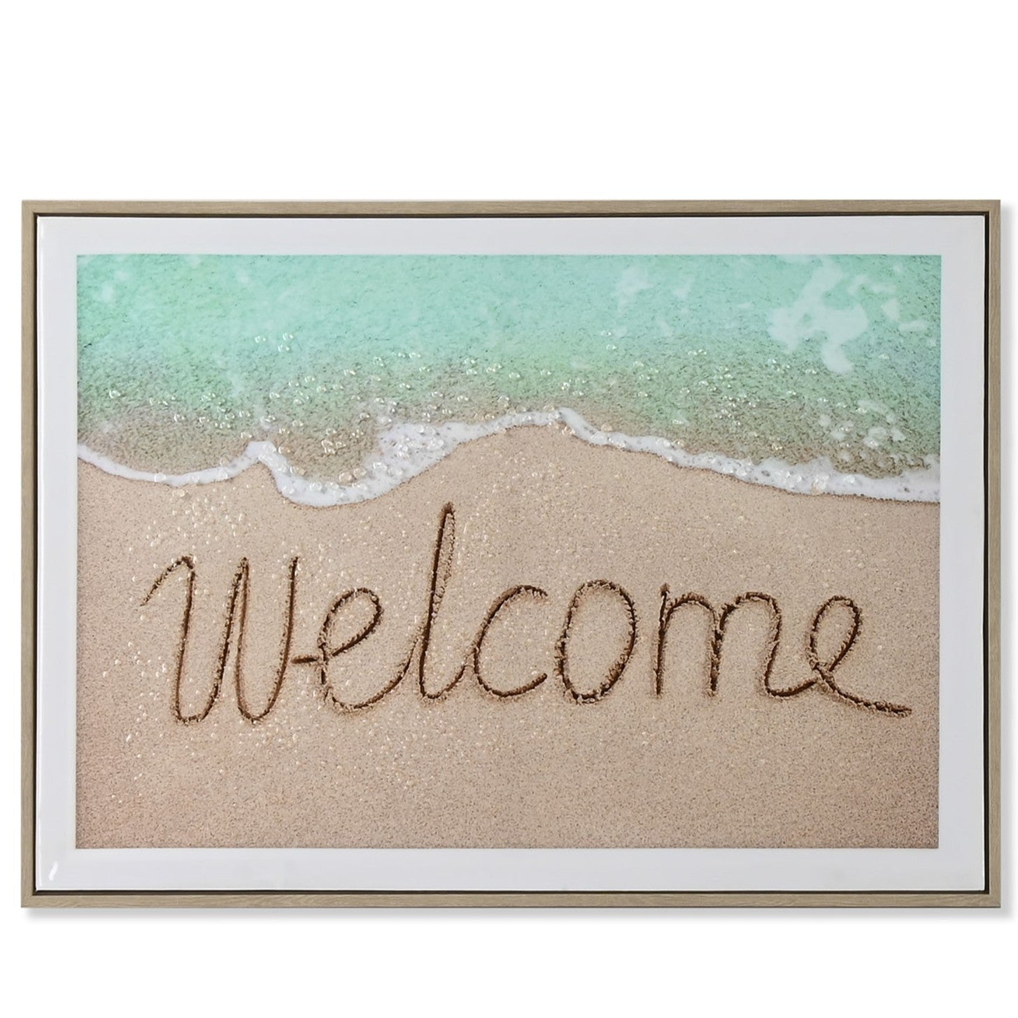 QUADRO WELCOME/PRAIA 72,5X52,5CM