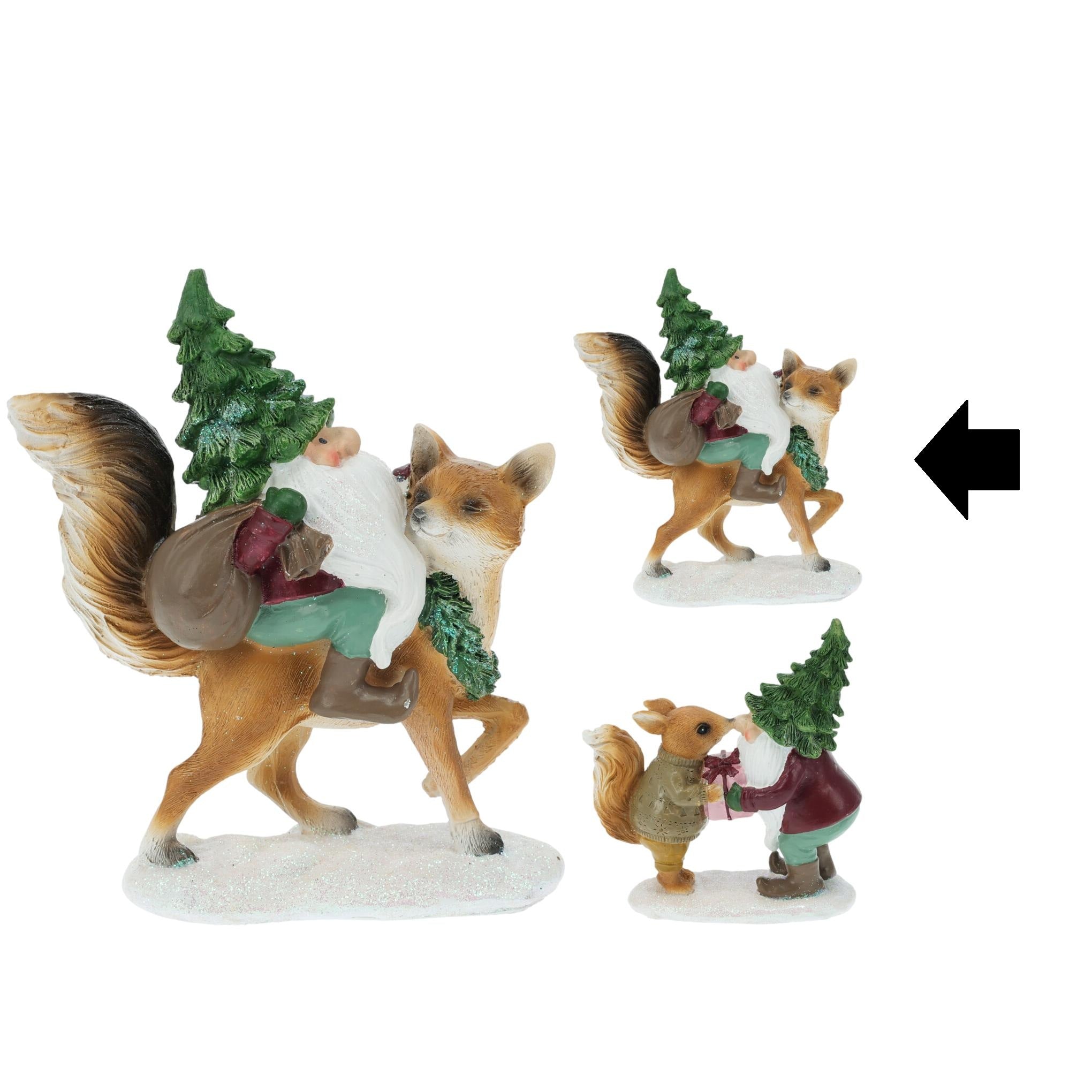 PAI NATAL E RAPOSA 13,5Cm