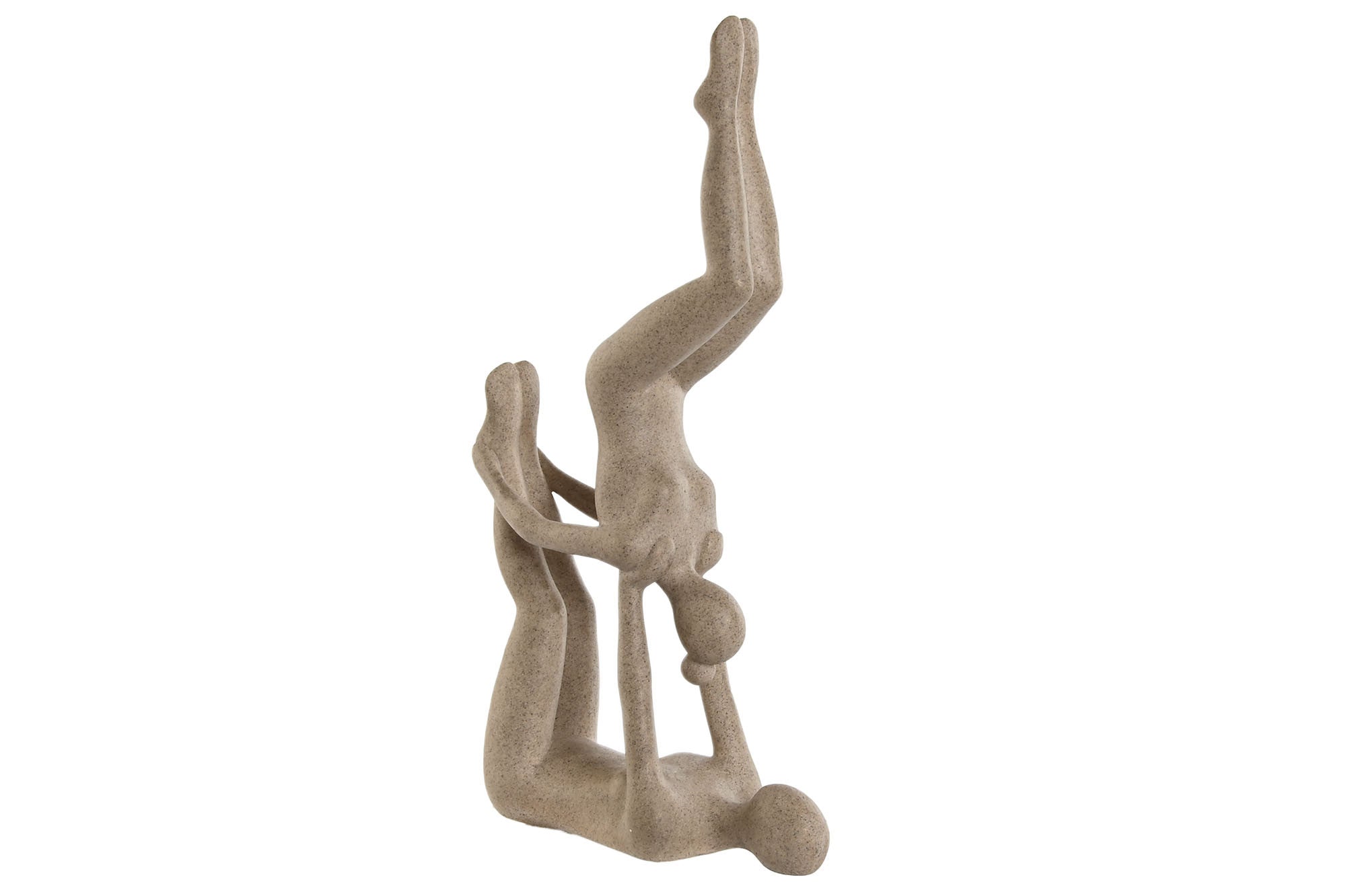 ESTATUETA YOGA BEGE 21,4X8,8X40CM