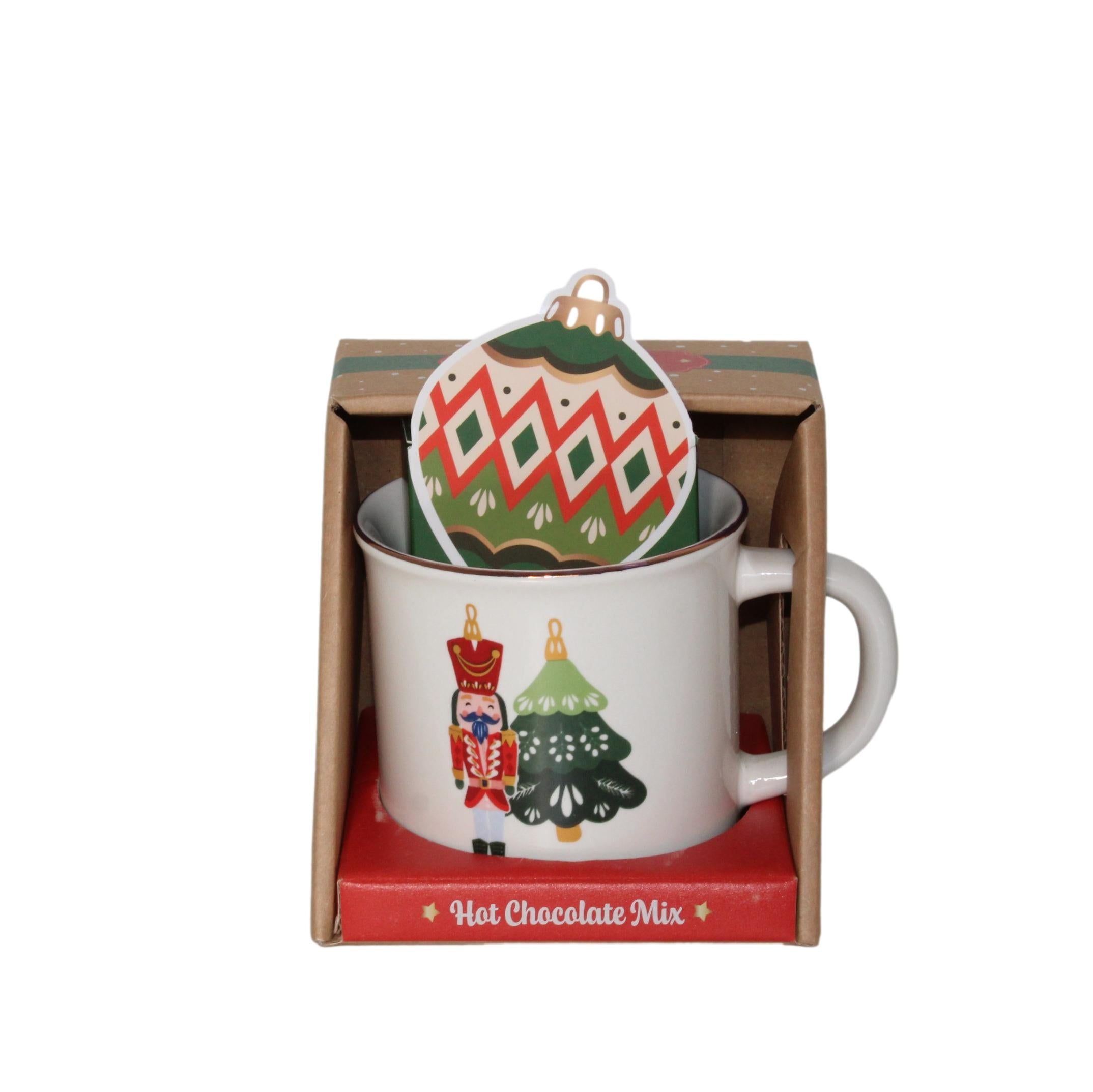 CONJ. CANECA ÁRVORE NATAL + CHOCOLATE QUENTE