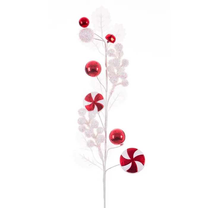 HASTE AZEVINHO BRANCO C/ PIRULITOS 68Cm