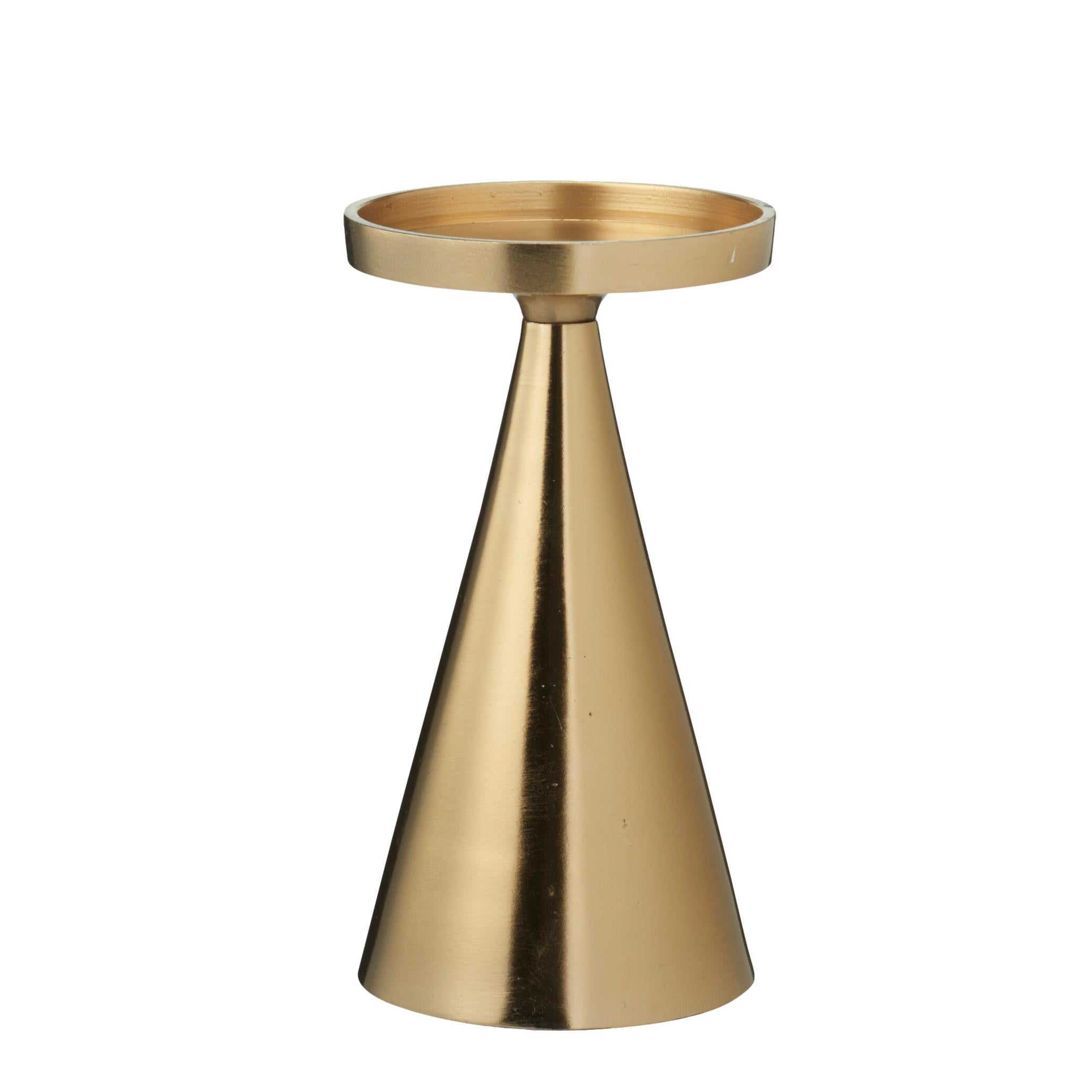 CASTIÇAL DOURADO 17Cm