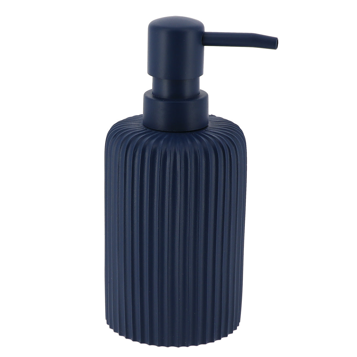 DISPENSADOR CANELADO AZUL MARINHO 230ML 7X17CM