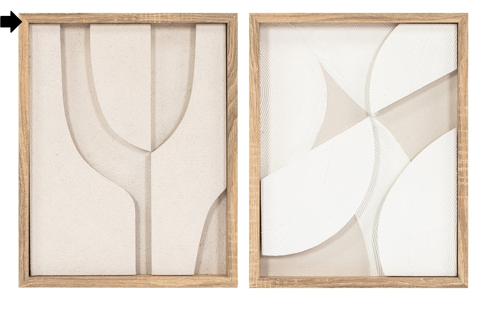 QUADRO ABSTRATO C/ LED 40X50CM